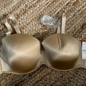 Cacique Multi-Way Strapless Bra nude and NWT